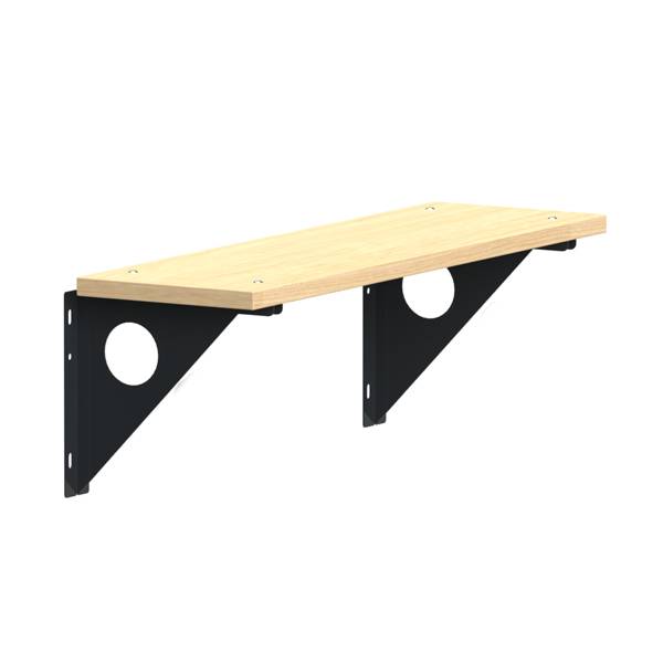 Garderobebænk til væg 1100mm i ask laminat