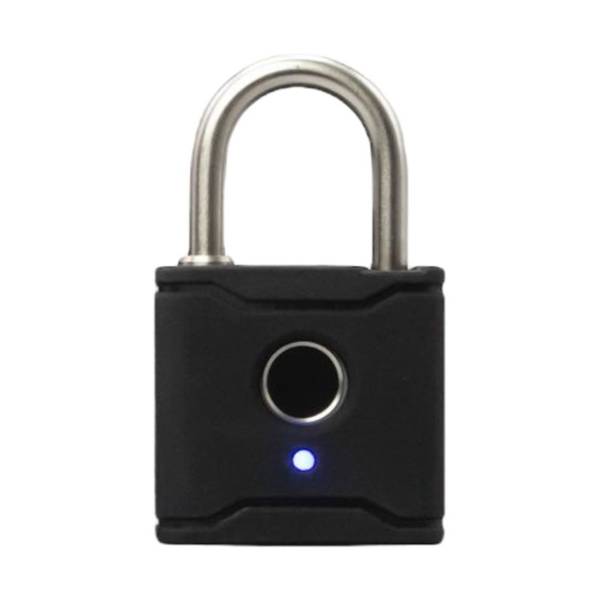 Digital h&aelig;ngel&aring;s med Bluetooth og fingeraftryk, sort 