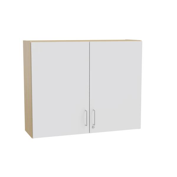 Mora overskab 800x1000x320mm i grå laminat med cylinderlås