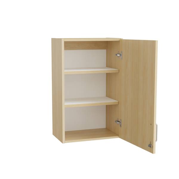 Mora overskab 800x500x320mm i birk laminat med cylinderl&aring;s