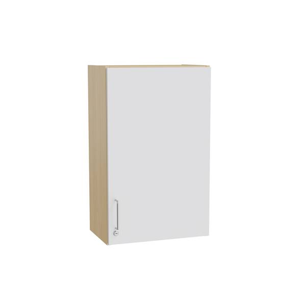 Mora overskab 800x500x320mm i gr&aring; laminat med cylinderl&aring;s