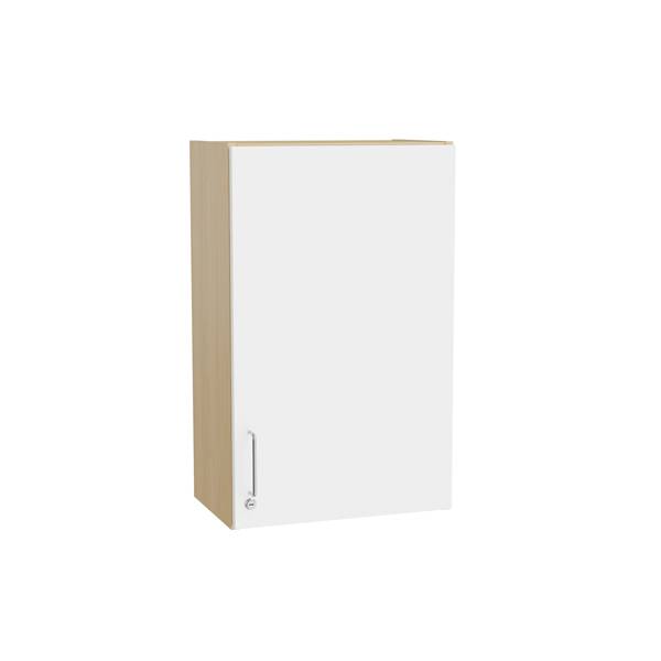 Mora overskab 800x500x320mm i hvid laminat med cylinderlås