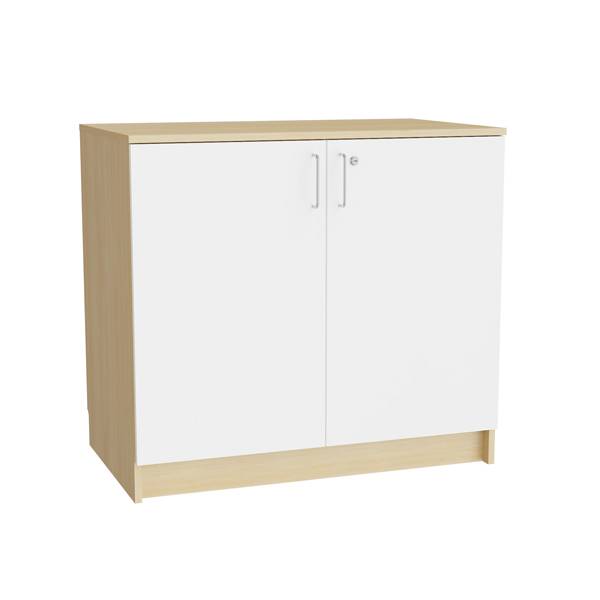 Mora underskab 910x1000x600mm i hvid laminat med cylinderlås