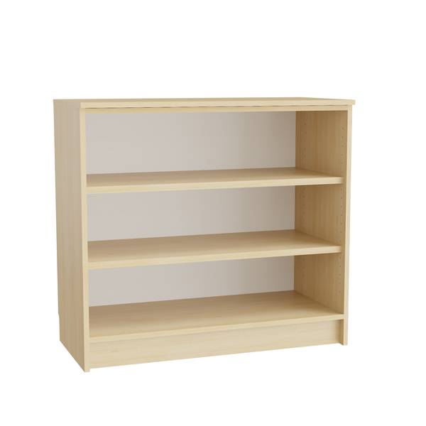 Mora bogreol 910x1000x450mm i birk laminat med 2 hylder