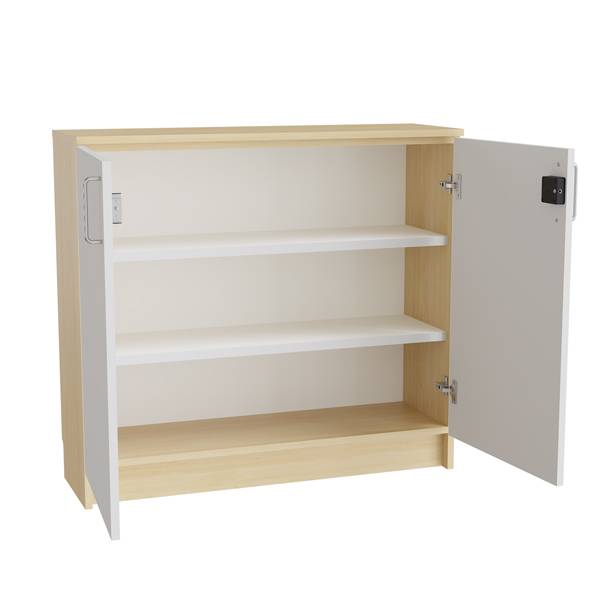 Mora underskab 910x1000x320mm i gr&aring; laminat med elektronisk l&aring;s