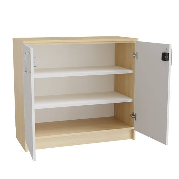 Mora underskab 910x1000x470mm i gr&aring; laminat med elektronisk l&aring;s