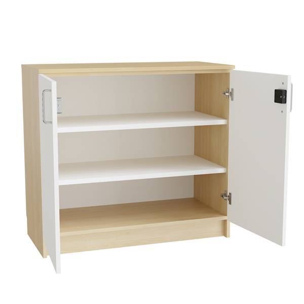 Mora underskab 910x1000x470mm i hvid laminat med elektronisk l&aring;s