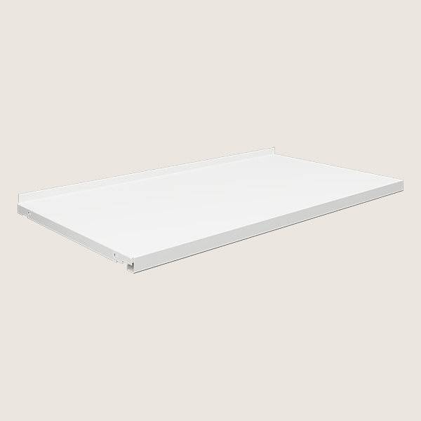 aLTI hylde til v&aelig;g- og fritst&aring;ende st&aring;lreoler 750x400mm hvid