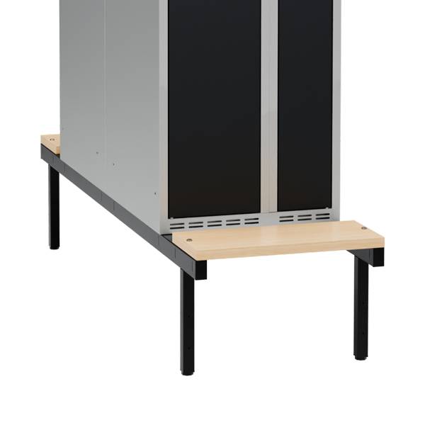 Siddeb&aelig;nk til garderobeskab 50x110x32cm, dobbelt i birk