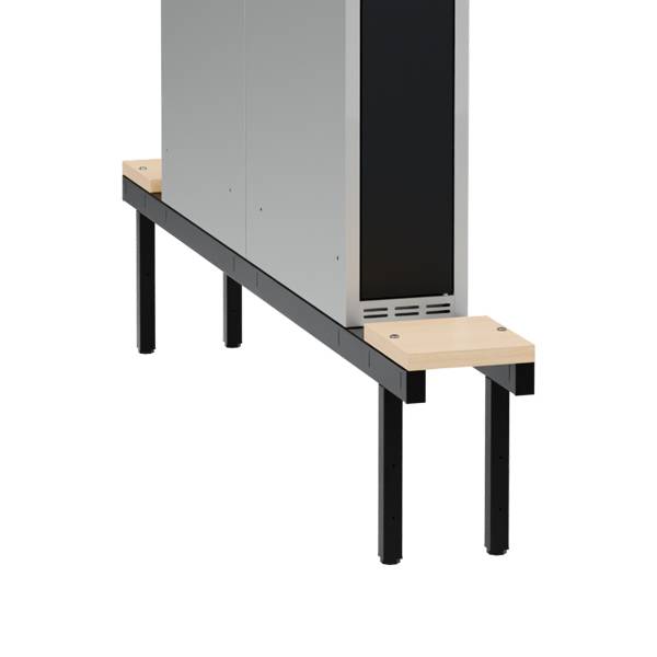 Siddeb&aelig;nk til garderobeskab 20x110x32cm, dobbelt i birk