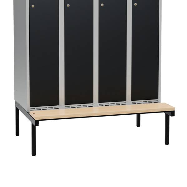 Siddeb&aelig;nk til garderobeskab 120x55x32cm, enkel i birk