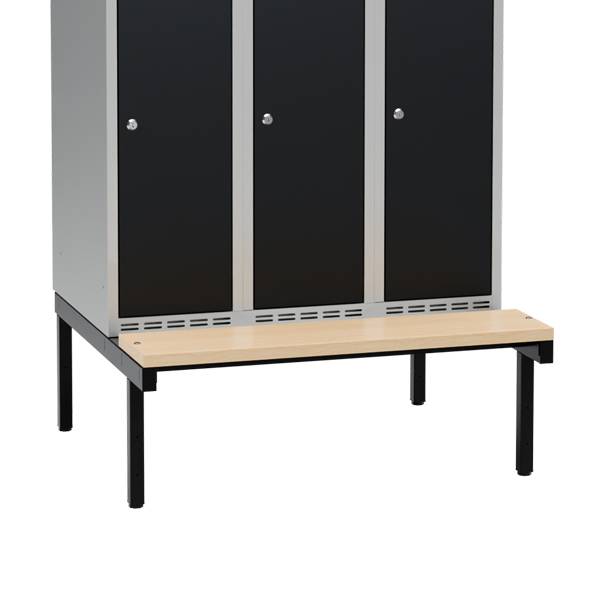 Siddeb&aelig;nk til garderobeskab 90x55x32cm, enkel i birk