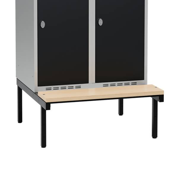 Siddeb&aelig;nk til garderobeskab 80x55x32cm, enkel i birk