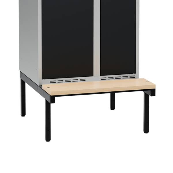 Siddeb&aelig;nk til garderobeskab 70x55x32cm, enkel i birk