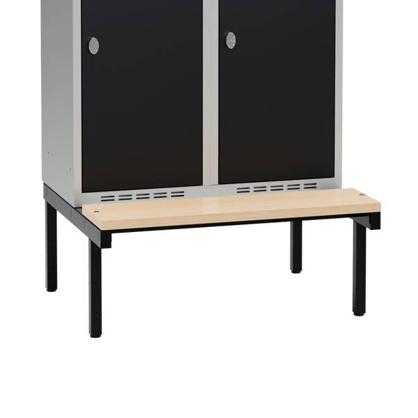 Siddeb&aelig;nk til garderobeskab 80x40x32cm, enkel i birk