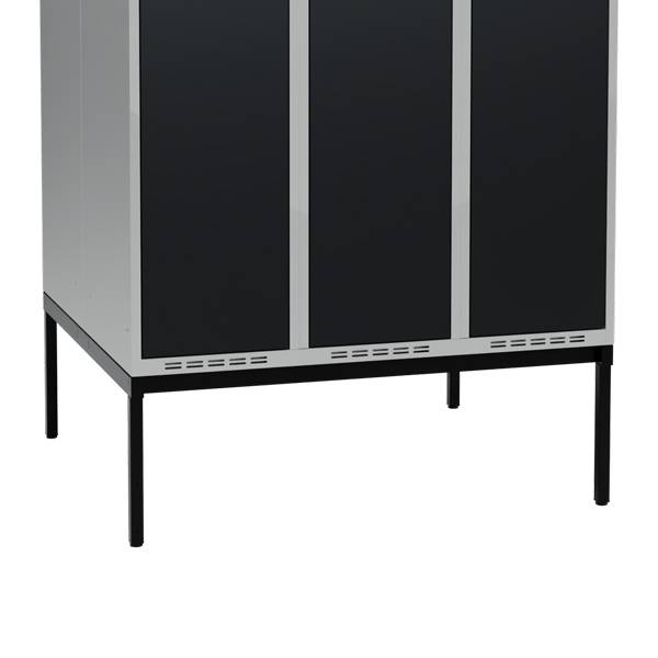 H&oslash;j benramme til garderobeskab 120x110x32cm, dobbelt, sort