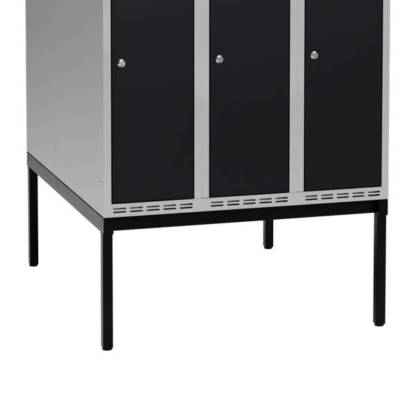 H&oslash;j benramme til garderobeskab 90x110x32cm, dobbelt, sort