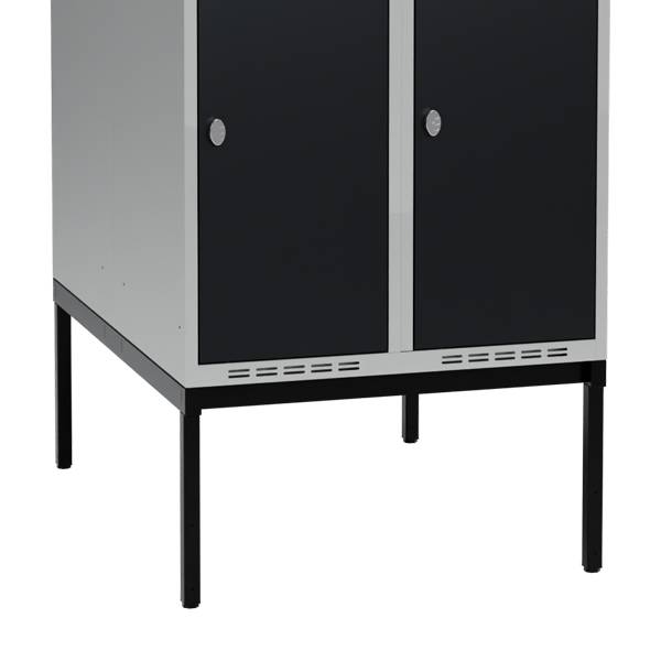 H&oslash;j benramme til garderobeskab 80x110x32cm, dobbelt, sort