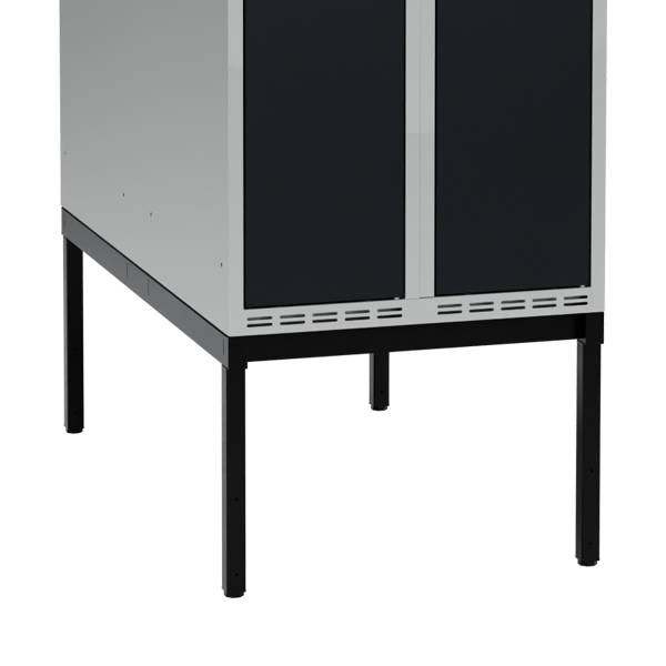 H&oslash;j benramme til garderobeskab 60x110x32cm, dobbelt, sort