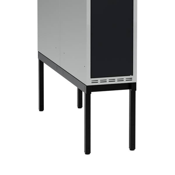 H&oslash;j benramme til garderobeskab 30x110x32cm, dobbelt, sort