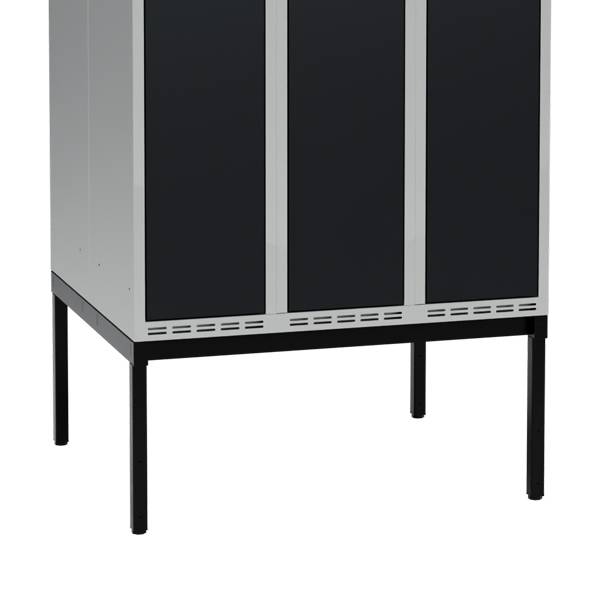 H&oslash;j benramme til garderobeskab 90x80x32cm, dobbelt, sort