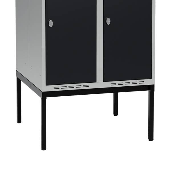 H&oslash;j benramme til garderobeskab 80x80x32cm, dobbelt, sort