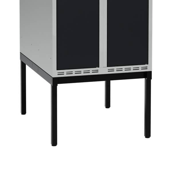 H&oslash;j benramme til garderobeskab 60x80x32cm, dobbelt, sort