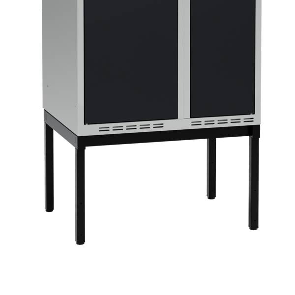 H&oslash;j benramme til garderobeskab 70x55x32cm, enkel, sort