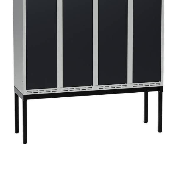 H&oslash;j benramme til garderobeskab 120x40x32cm, enkel, sort