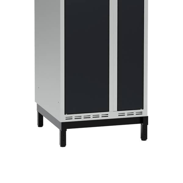 Lav benramme til garderobeskab 50x55x20cm, enkel, sort 