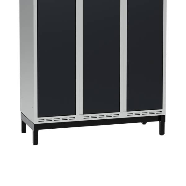 Lav benramme til garderobeskab 90x40x20cm, enkel, sort 