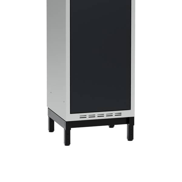 Lav benramme til garderobeskab 40x40x20cm, enkel, sort 