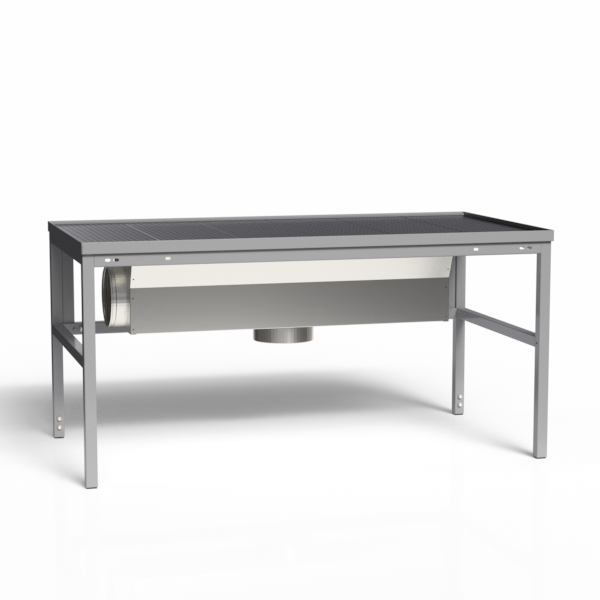 Udsugningsbord, Let H-stel med gitterbordplade 1500x800mm