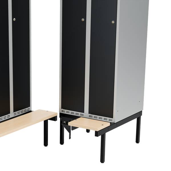 Siddeb&aelig;nk til garderobeskab 60x55x32cm, hj&oslash;rne i birk