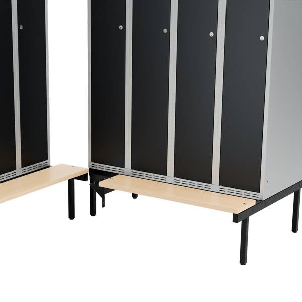 Siddeb&aelig;nk til garderobeskab 120x55x32cm, hj&oslash;rne i birk