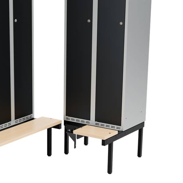 Siddeb&aelig;nk til garderobeskab 60x40x32cm, hj&oslash;rne i birk