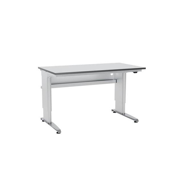 Arbejdsbord ErgoMulti 2.0, 1500x800mm HPL bordplade, gr&aring;