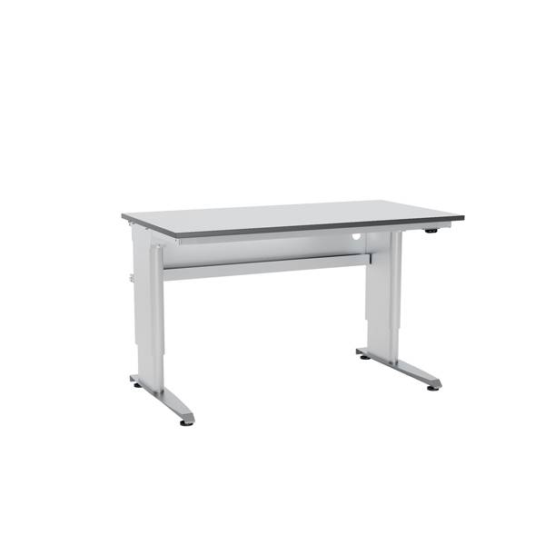Arbejdsbord ErgoMulti 2.0, 1500x800mm HPL bordplade, gr&aring;