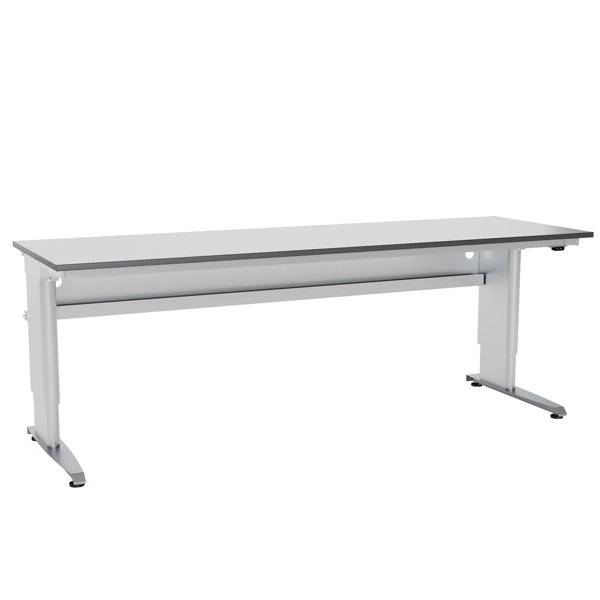 Arbejdsbord ErgoMulti 2.0, 2500x800mm HPL bordplade, gr&aring;