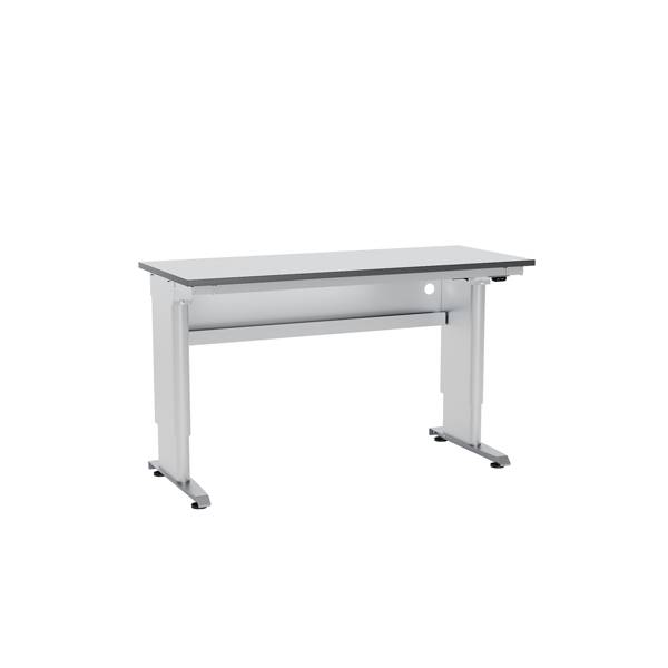 Arbejdsbord ErgoMulti 2.0, 1500x620mm HPL bordplade, gr&aring;