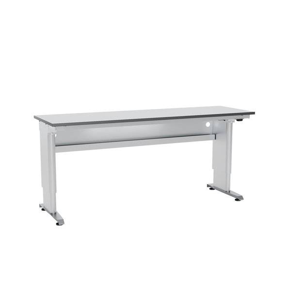 Arbejdsbord ErgoMulti 2.0, 2000x620mm HPL bordplade, gr&aring;