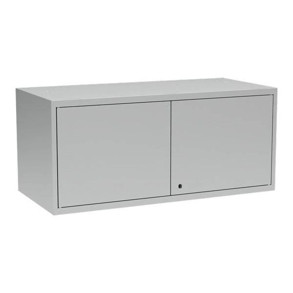 Overskab OVS til PR2 og PRO garderobest&aring;lskabe, lys gr&aring;