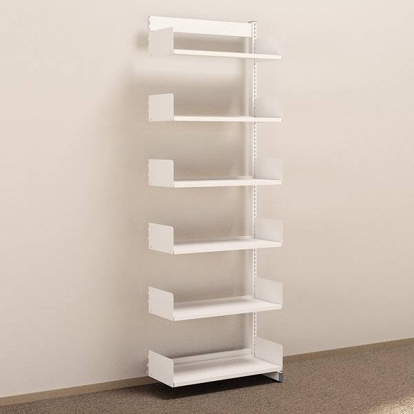 aLTI ensidig st&aring;lreol 2200x750x300mm p&aring;bygningssektion, hvid