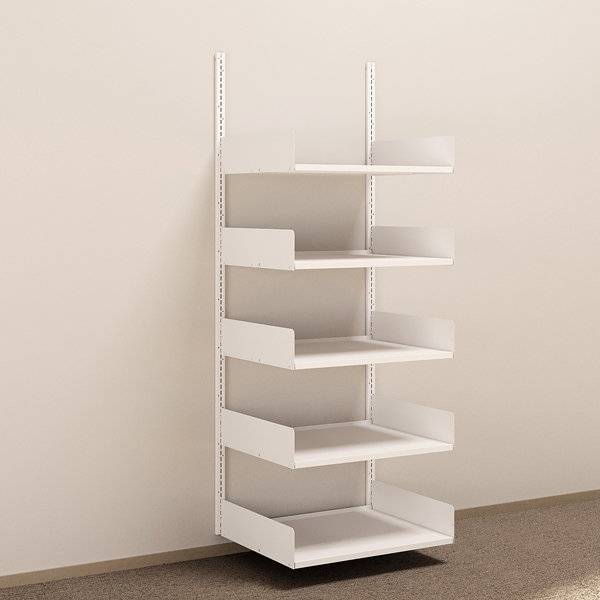 aLTI v&aelig;gh&aelig;ngt st&aring;lreol 2000x750x600mm startsektion, hvid