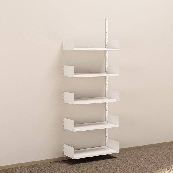 aLTI v&aelig;gh&aelig;ngt st&aring;lreol 2000x750x300mm p&aring;bygningssektion hvid
