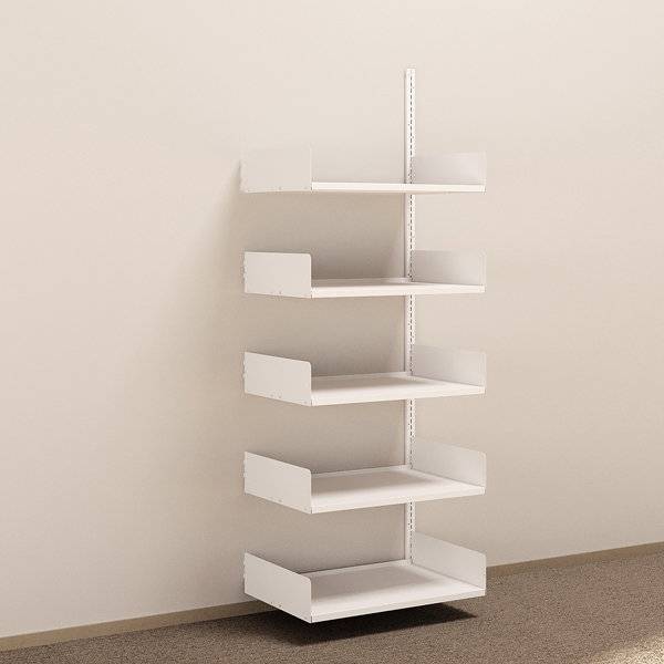 aLTI v&aelig;gh&aelig;ngt st&aring;lreol 2000x750x500mm p&aring;bygningssektion hvid
