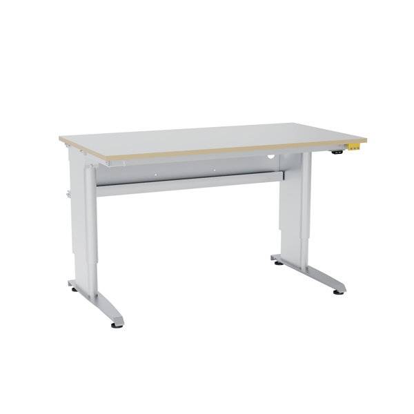Arbejdsbord ErgoMulti 2.0 ESD, 1500x800mm HPL bordplade, gr&aring;