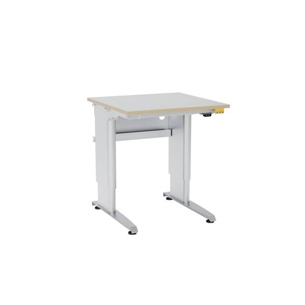 ErgoMulti 2.0 ESD arbejdsbord 800x800mm vinyl bordplade, gr&aring;