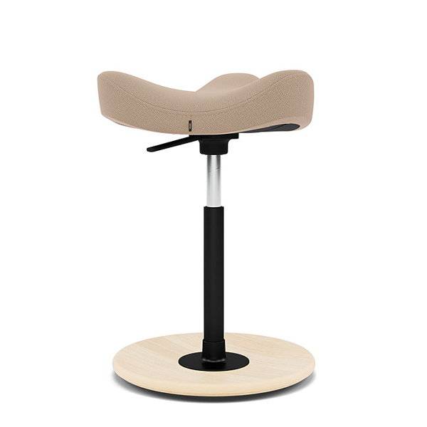 Varier Move balancestol med bundplade i lys ask, beige