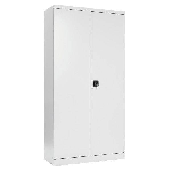 Opbevaringskab i st&aring;l med l&aring;s 1990x800x435mm gr&aring;